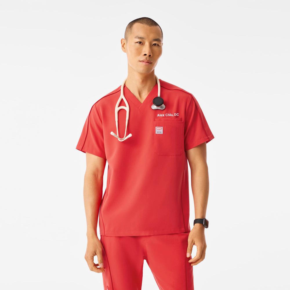 Men's Hibiscus Spider-Man Leon - Scrub Top™