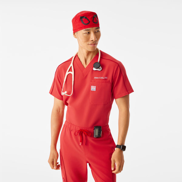 Hibiscus Spider-Man Printed - Scrub Cap With Buttonholes