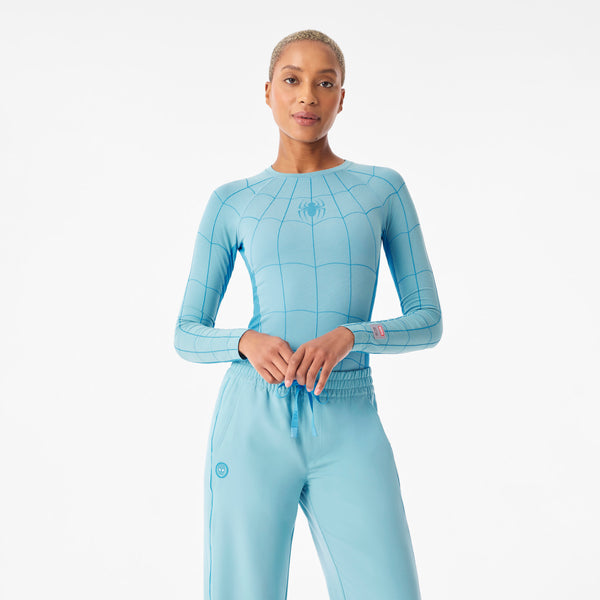 Women's Mauritius Blue Spider-Man Salta Seamless - Long-Sleeve Underscrub