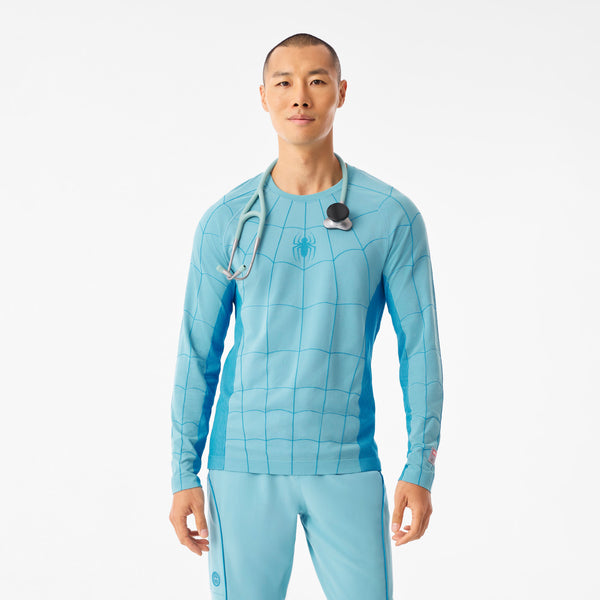 Men's Mauritius Blue Spider-Man Makato - Long-Sleeve Underscrub
