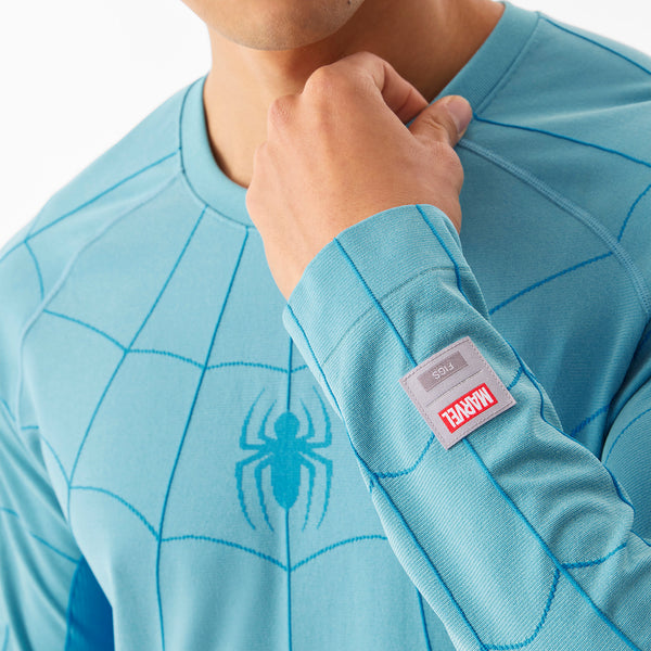 Men's Mauritius Blue Spider-Man Makato - Long-Sleeve Underscrub