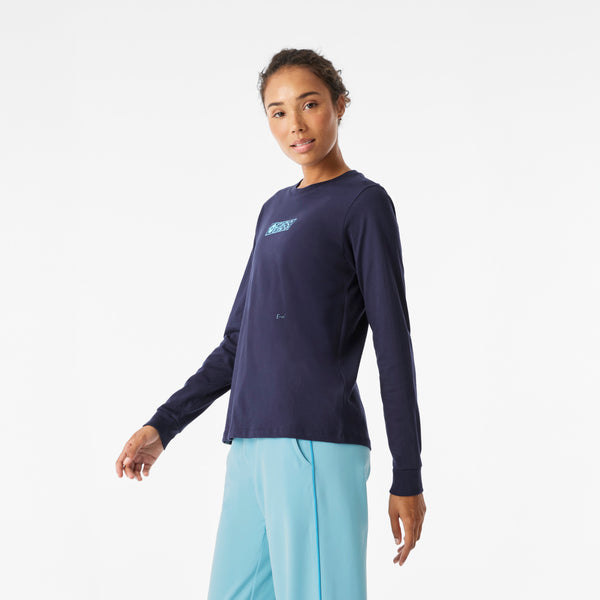 Women's Navy Spider-Man Graphic - Long-Sleeve Underscrub