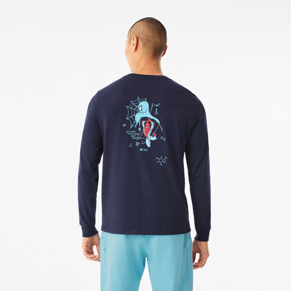 Men's Navy Spider-Man Graphic - Long-Sleeve Underscrub