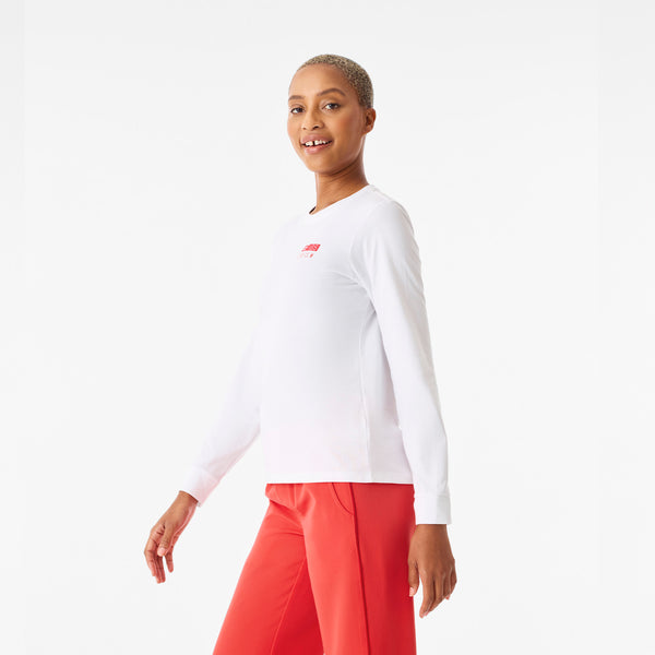 Women's Optic White Spider-Man Graphic - Long-Sleeve Underscrub