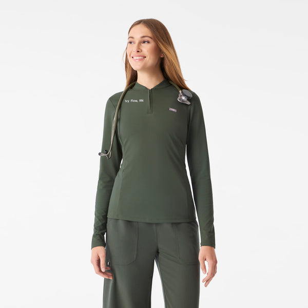 Women's Moss Bree FlexKnit - Slim Long-Sleeve Scrub Top