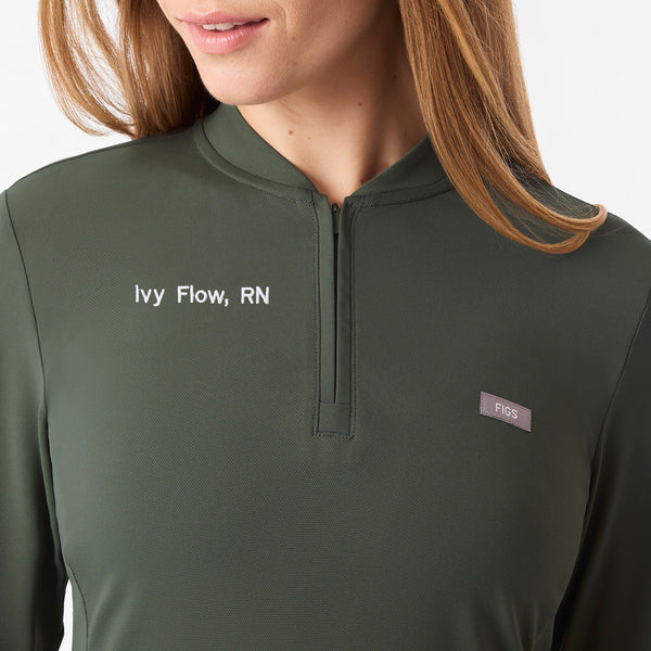 Women's Moss Bree FlexKnit - Slim Long-Sleeve Scrub Top