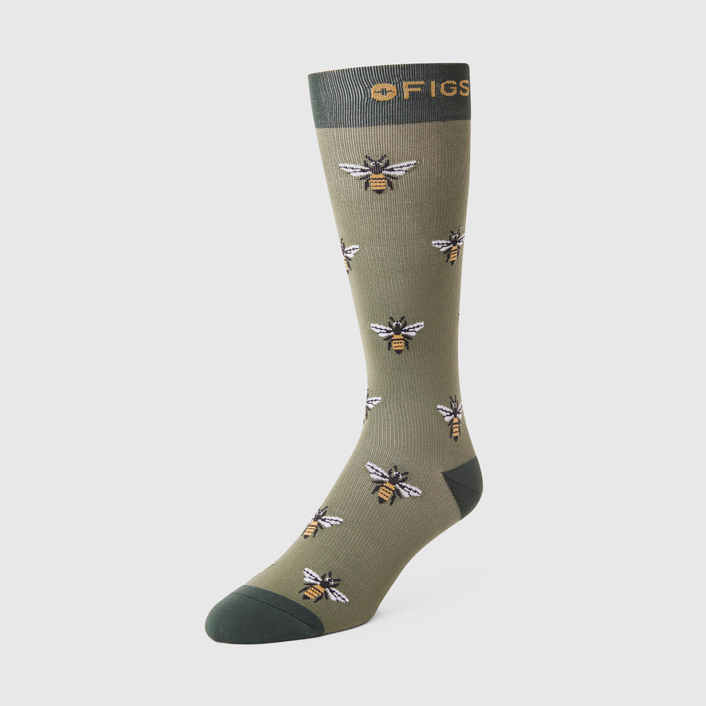 Unisex Moss Busy Bee - Compression Socks