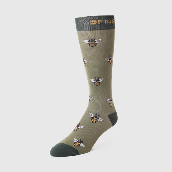 Unisex Moss Busy Bee - Compression Socks