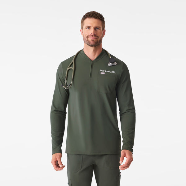 Men's Moss Dawes FlexKnit - ¼ Zip Long-Sleeve Scrub Top