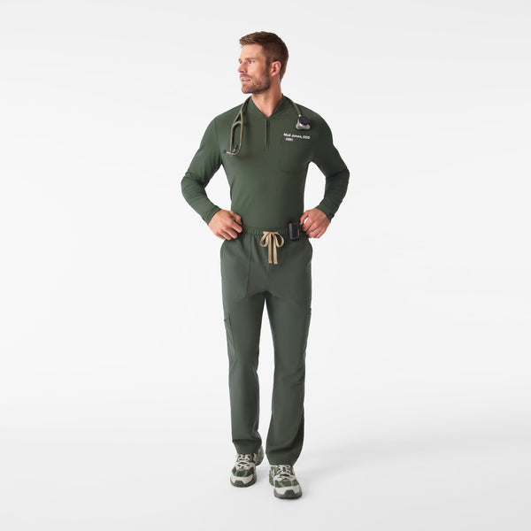 Men's Moss Dawes FlexKnit - ¼ Zip Long-Sleeve Scrub Top