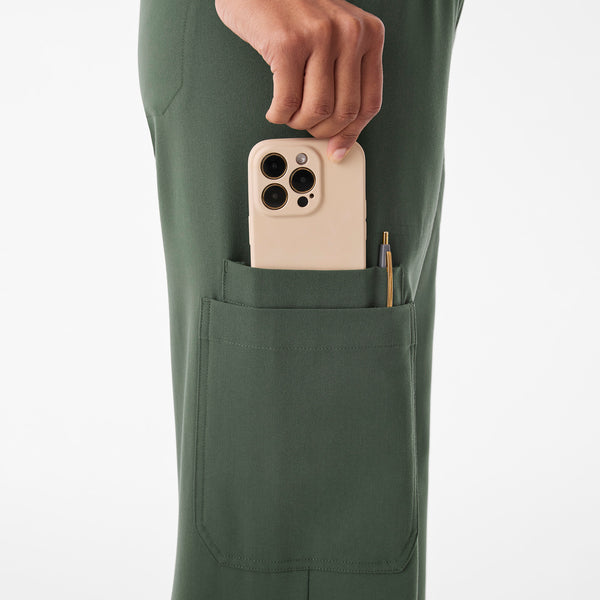 Women's Moss Isabel Ruched Mid-Rise Wide-Leg - Scrub Pant™