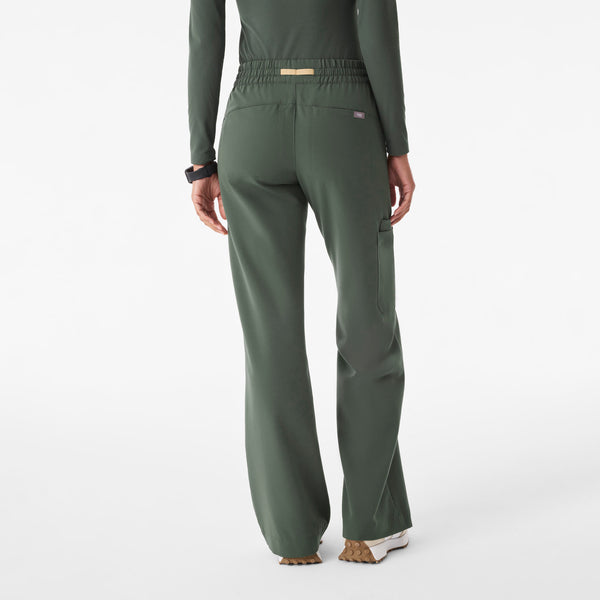 Women's Moss Isabel Ruched Mid-Rise Wide-Leg - Scrub Pant™