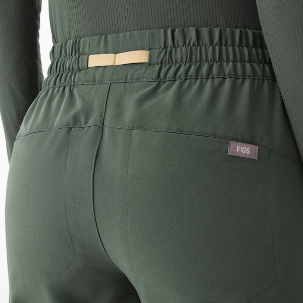 Women's Moss Isabel Ruched Mid-Rise Wide-Leg - Scrub Pant™