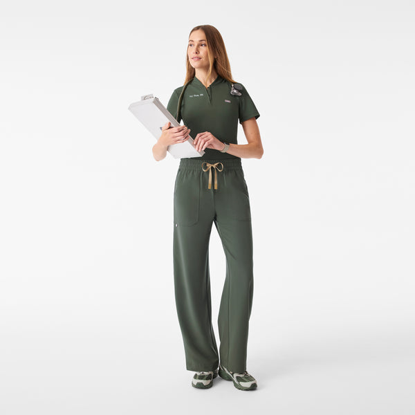 Women's Moss Roslyn Mid-Rise Wide-Leg - Scrub Pant