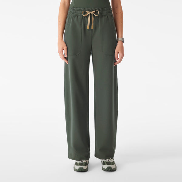 Women's Moss Roslyn Mid-Rise Wide-Leg - Scrub Pant