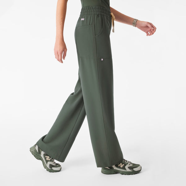 Women's Moss Roslyn Mid-Rise Wide-Leg - Scrub Pant