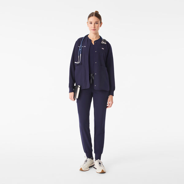 Women's Navy Claire Scrub Jacket