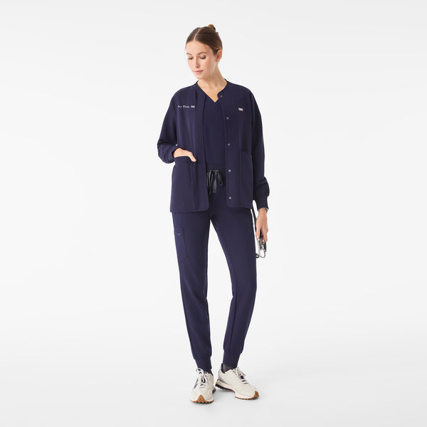 Women's Navy Claire Scrub Jacket