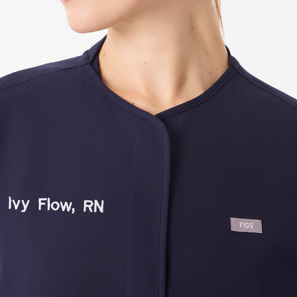 Women's Navy Claire Scrub Jacket