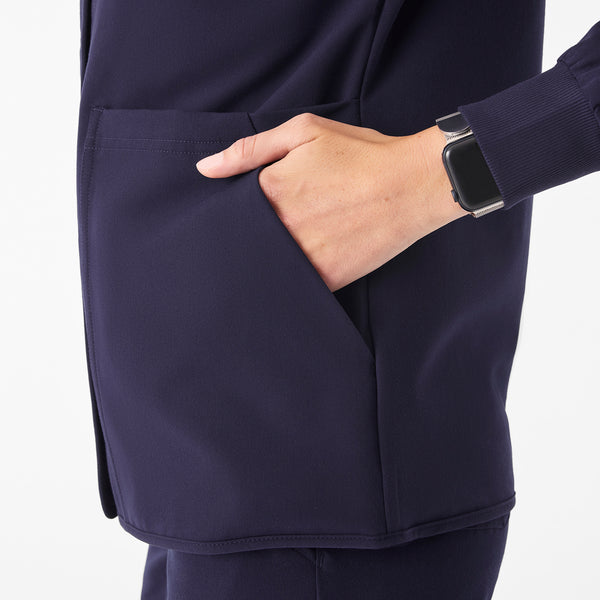 Women's Navy Claire Scrub Jacket