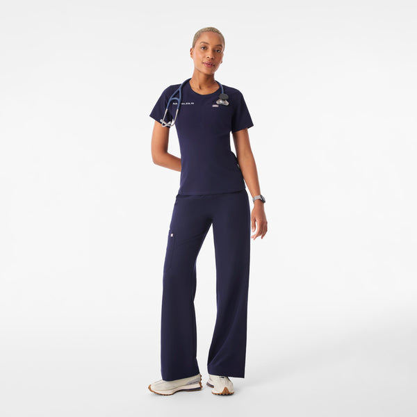 Women's Navy Eliza Slim - Scrub Top