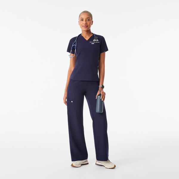 Women's Navy Everly Slim V-Neck - Scrub Top
