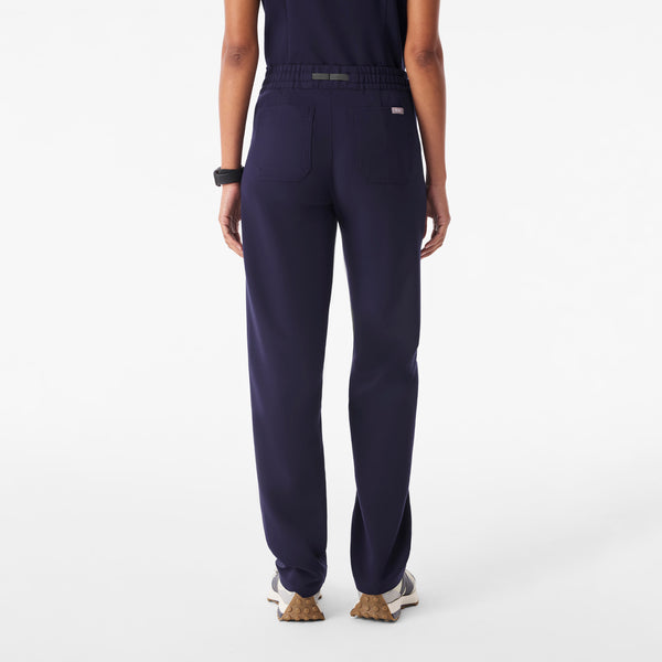 Women's Navy Livingston Ruched Mid-Rise - Straight-Leg Scrub Pant™