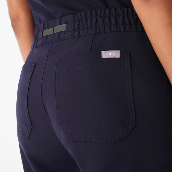 Women's Navy Livingston Ruched Mid-Rise - Straight-Leg Scrub Pant™