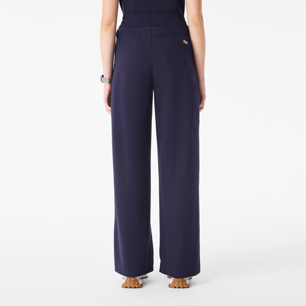 Women's Navy Ultra-High-Rise Shelby Wide-Leg - Scrub Pant
