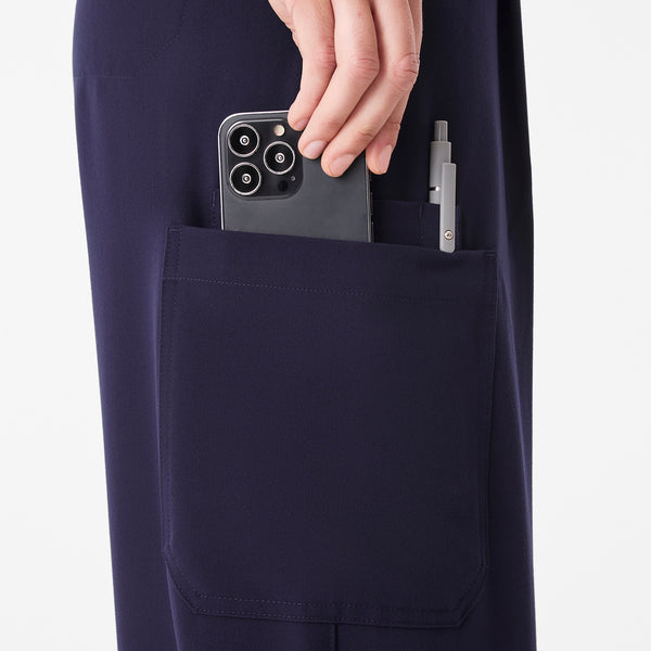 Women's Navy Ultra-High-Rise Shelby Wide-Leg - Scrub Pant