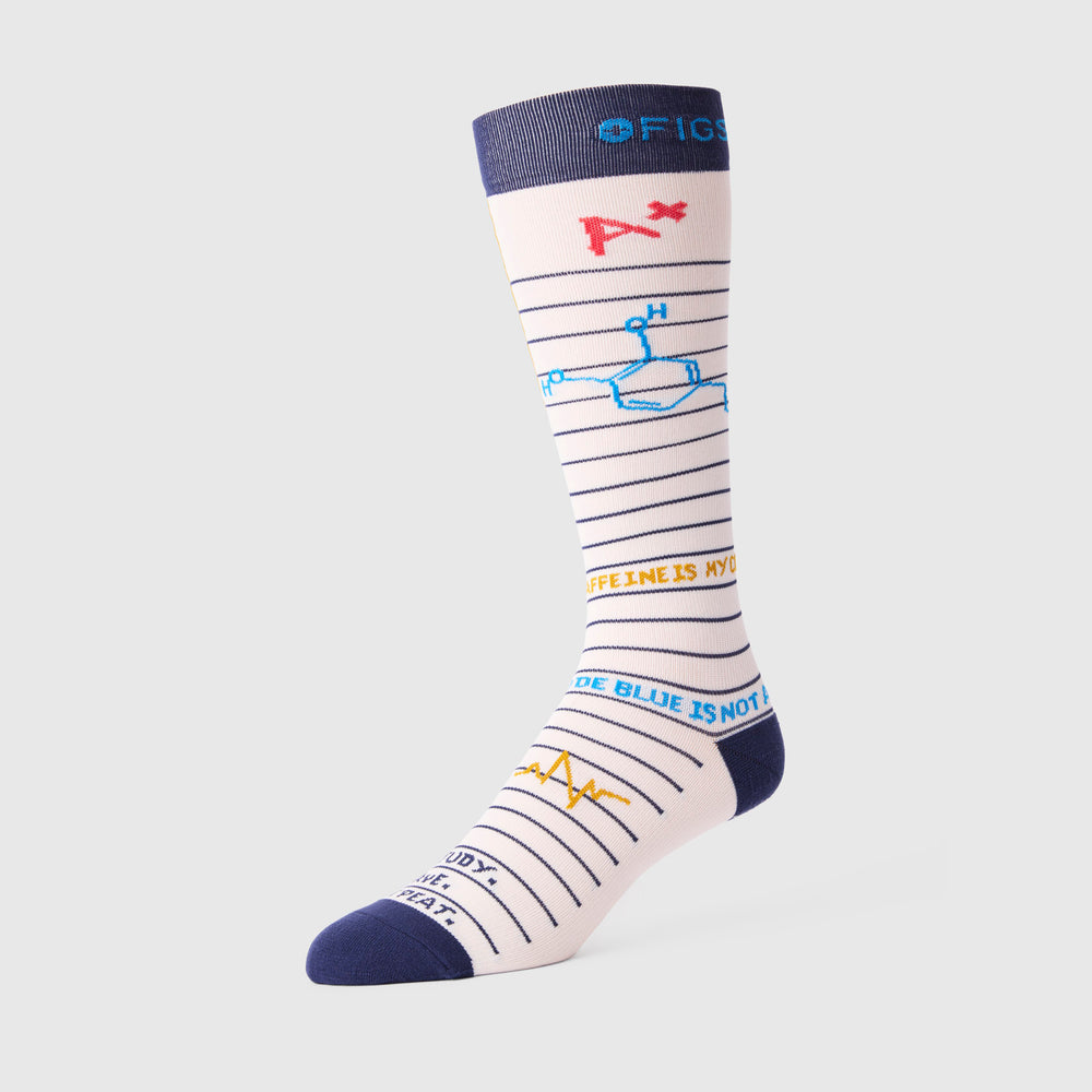 Unisex Off White Noteworthy - Compression Socks