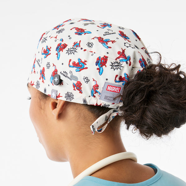 Off-White Spider-Man Printed - Scrub Cap With Buttonholes