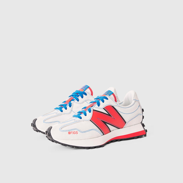 Unisex Optic White FIGS | New Balance 327