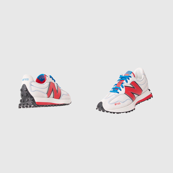 Unisex Optic White FIGS | New Balance 327