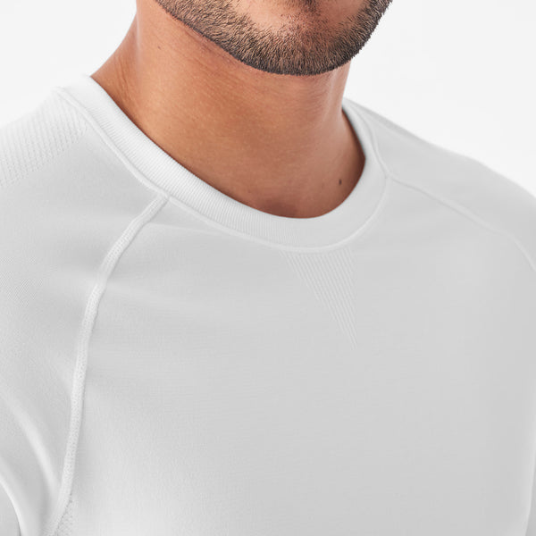 Men's Optic White Seamless - Long-Sleeve Underscrub