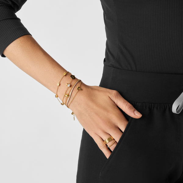 Gold Orthodontic Braces Bracelet
