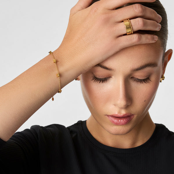 Gold Orthodontic Braces Bracelet