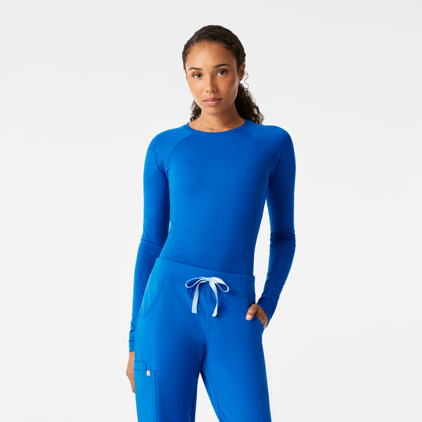 Women's Royal Blue Salta Seamless - Long-Sleeve Underscrub