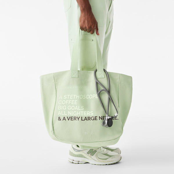 Sagewater - A Very Large Needle Canvas Tote