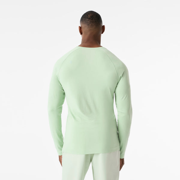 Men's Dark Sagewater Makato Seamless - Long-Sleeve Underscrub
