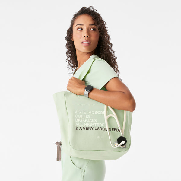 Sagewater - A Very Large Needle Mini Canvas Tote