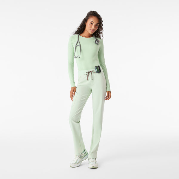 Women's Dark Sagewater Salta Seamless - Long-Sleeve Underscrub