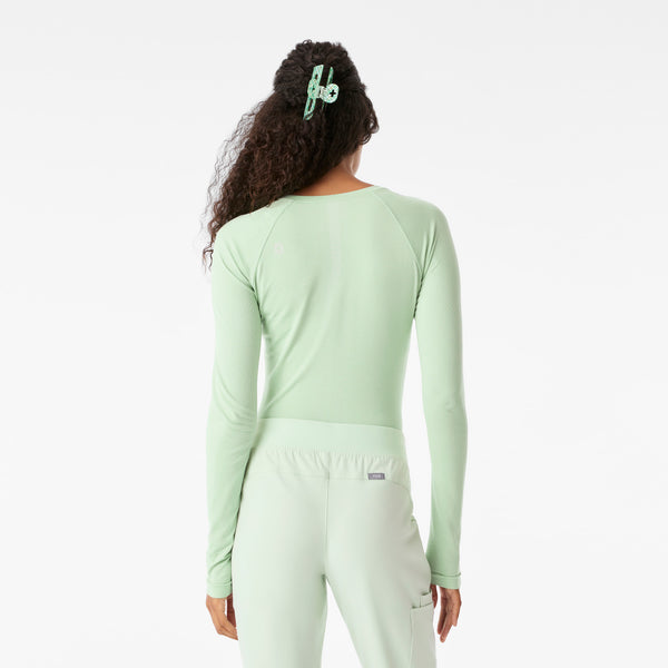 Women's Dark Sagewater Salta Seamless - Long-Sleeve Underscrub