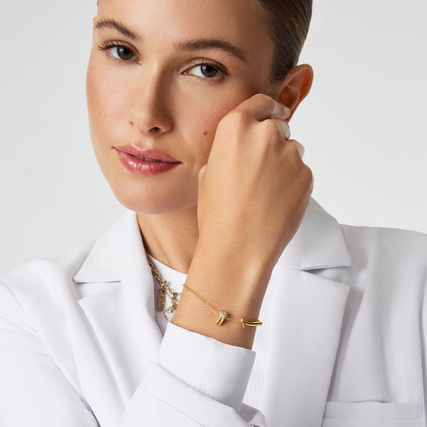 Gold Slay Decay Pavé Bracelet