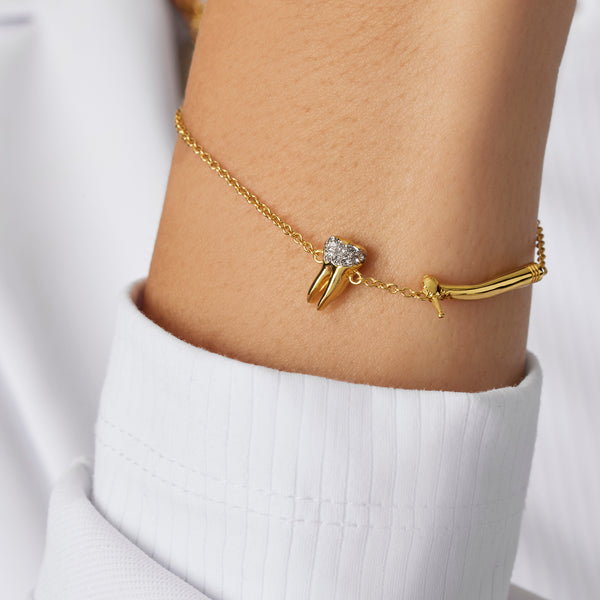 Gold Slay Decay Pavé Bracelet