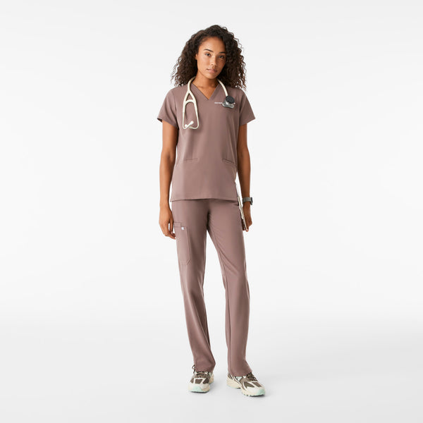 Women's Smokey Taupe Casma - Scrub Top™