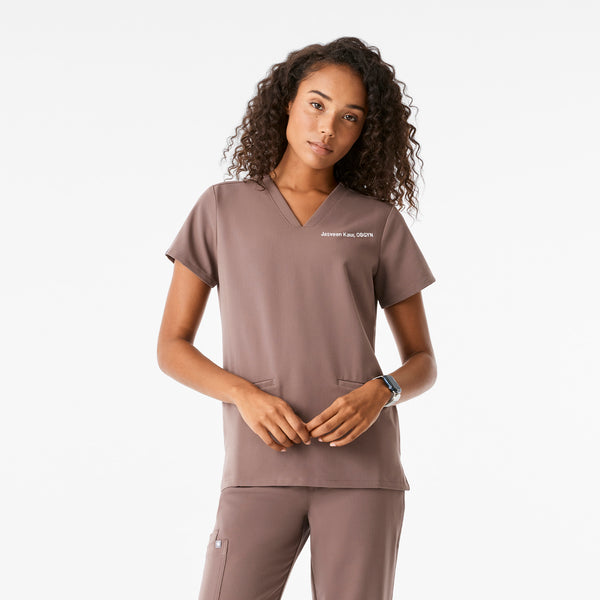 Women's Smokey Taupe Casma - Scrub Top™
