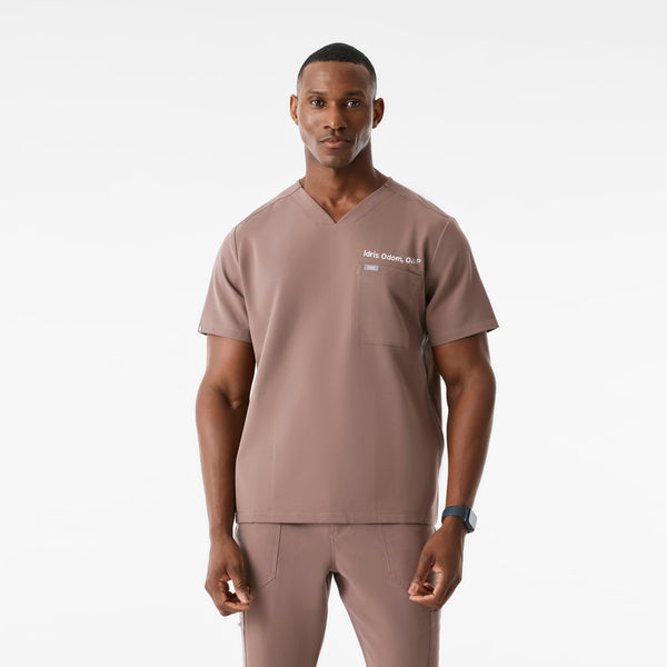 Men's Smokey Taupe Chisec - Scrub Top™