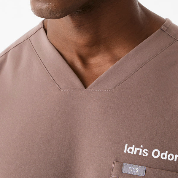 Men's Smokey Taupe Chisec - Scrub Top™