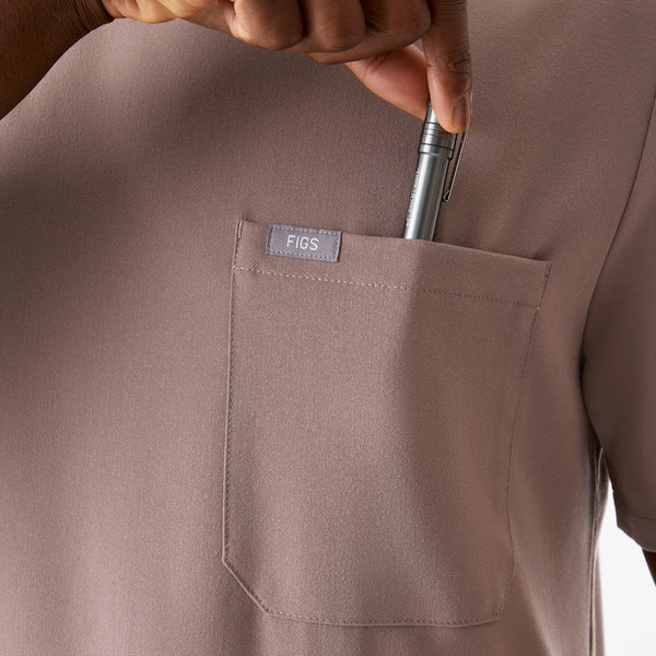 Men's Smokey Taupe Chisec - Scrub Top™